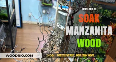 Perfect Soaking Time for Manzanita Wood: A Beginner's Guide
