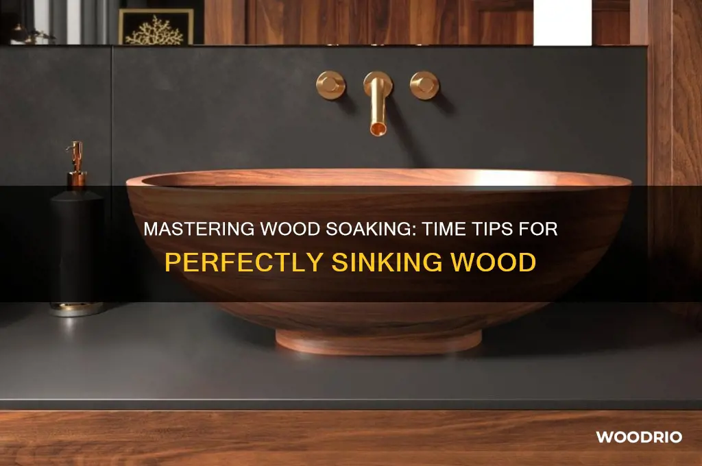 how long to soak wood before it sinks