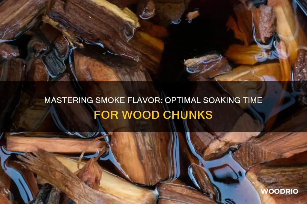 how long to soak wood chunks for smoking