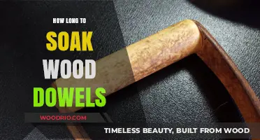 Mastering Wood Dowel Soaking: Optimal Time for Perfect Joinery