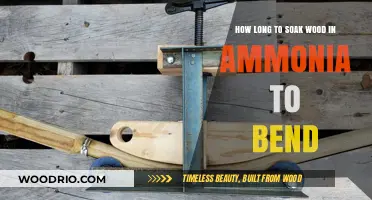 Ammonia Soaking for Wood Bending: Optimal Time and Techniques