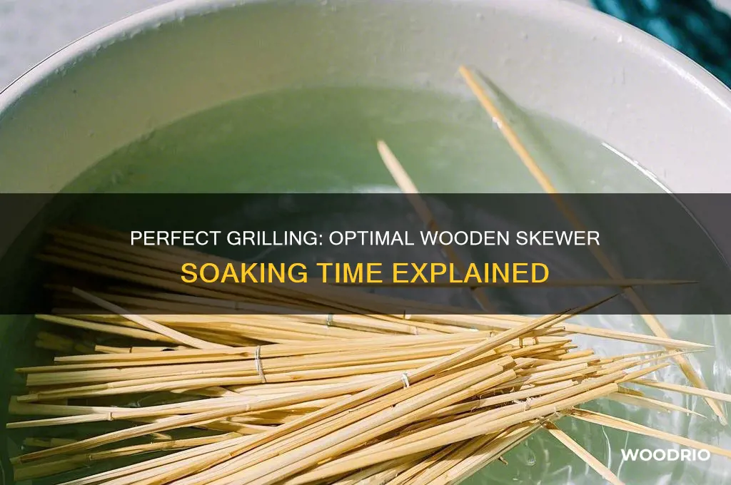 how long to soak wooden skewers