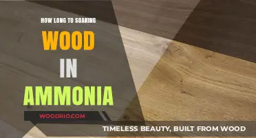Ammonia Soaking for Wood: Optimal Duration and Techniques Explained