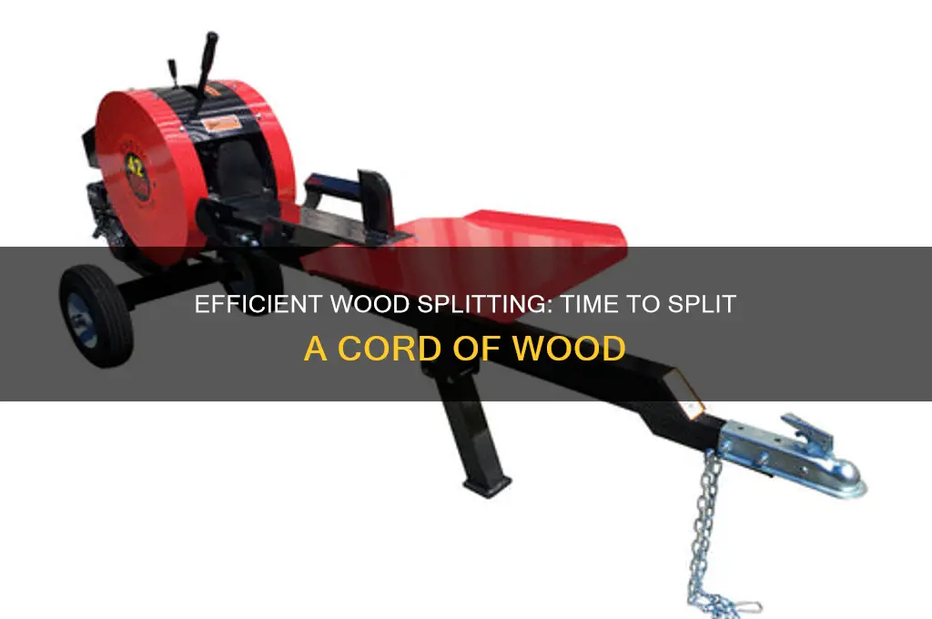 how long to split a cord of wood