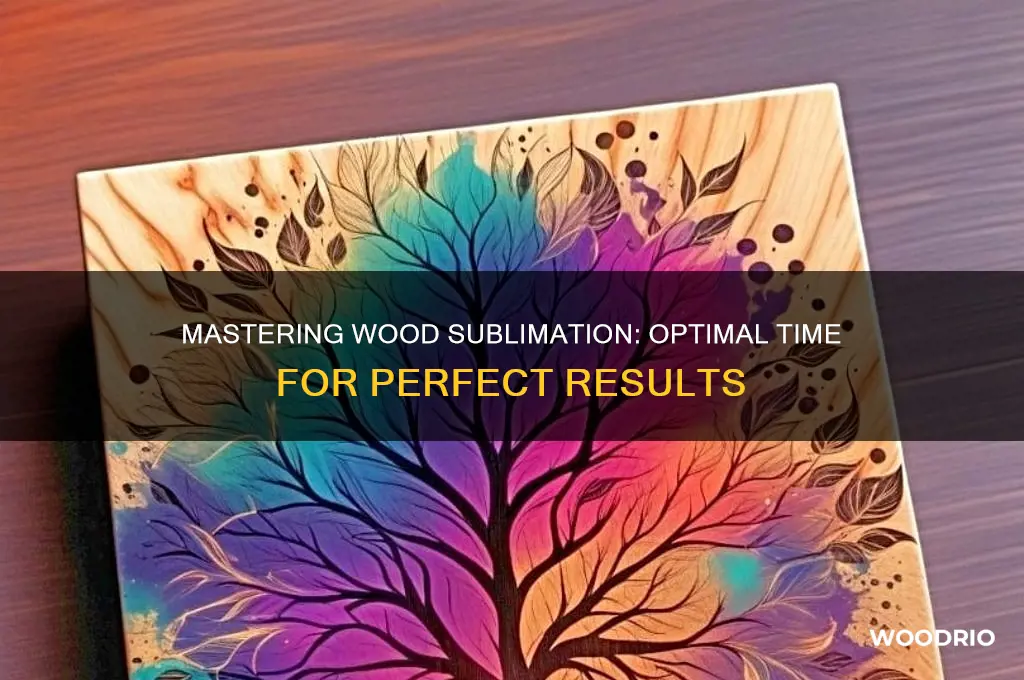 how long to sublimate on wood