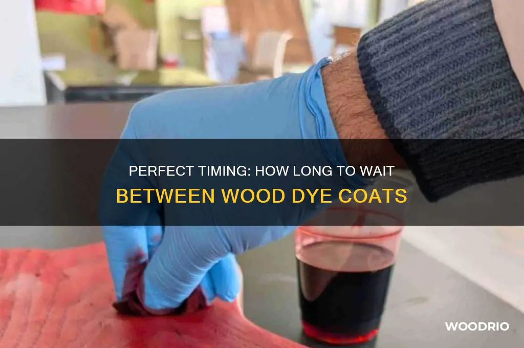 how long to wait between wood dye
