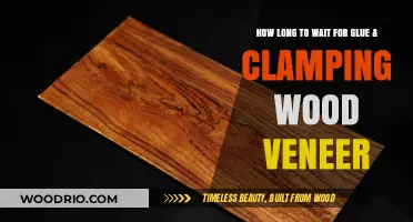 Optimal Waiting Time for Gluing and Clamping Wood Veneer Projects