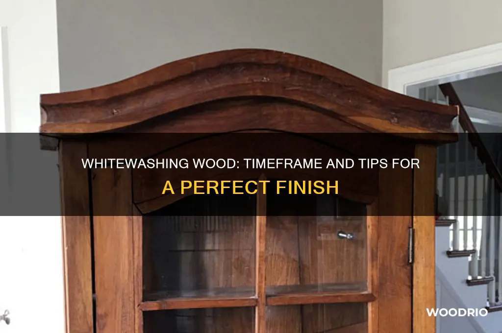 how long to whitewash wood