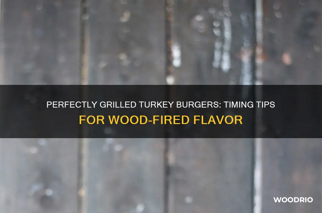 how long to wood grill turkey burgers