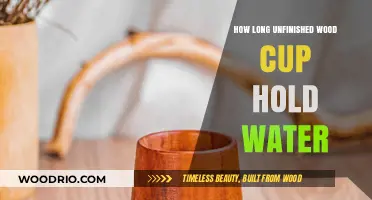 Unfinished Wood Cups: Water Retention Duration Explained