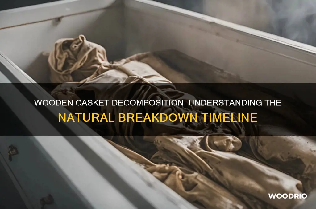 how long until wooden casket to decompose