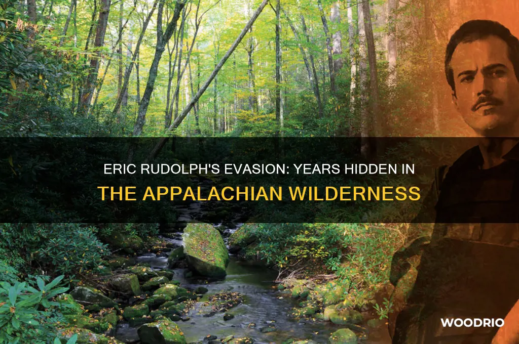 how long was eric rudolf in the woods
