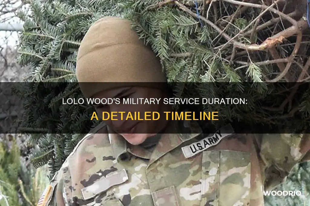 how long was lolo wood in the military