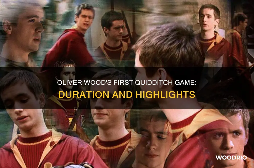 how long was oliver woods first quidditch game