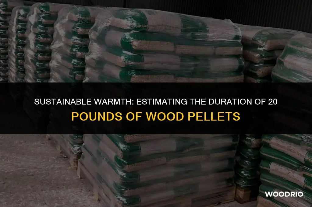 how long will 20 lbs of wood pellets last