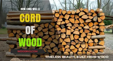 Sustainable Warmth: Estimating the Lifespan of a Cord of Wood