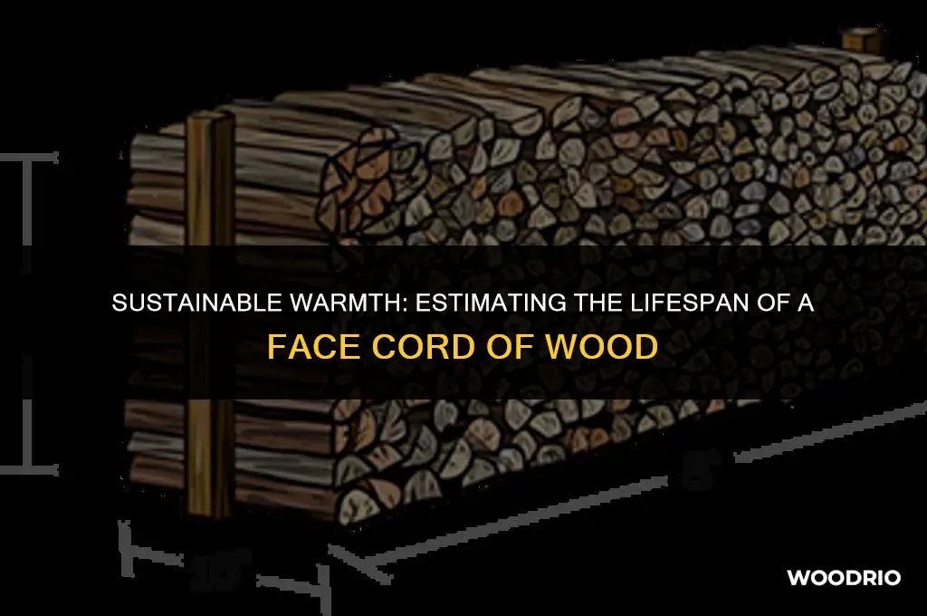 how long will a face cord of wood last