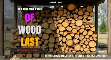 Sustainable Warmth: Estimating the Lifespan of a Rick of Wood