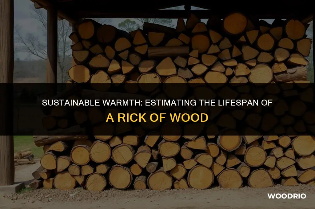how long will a rick of wood last