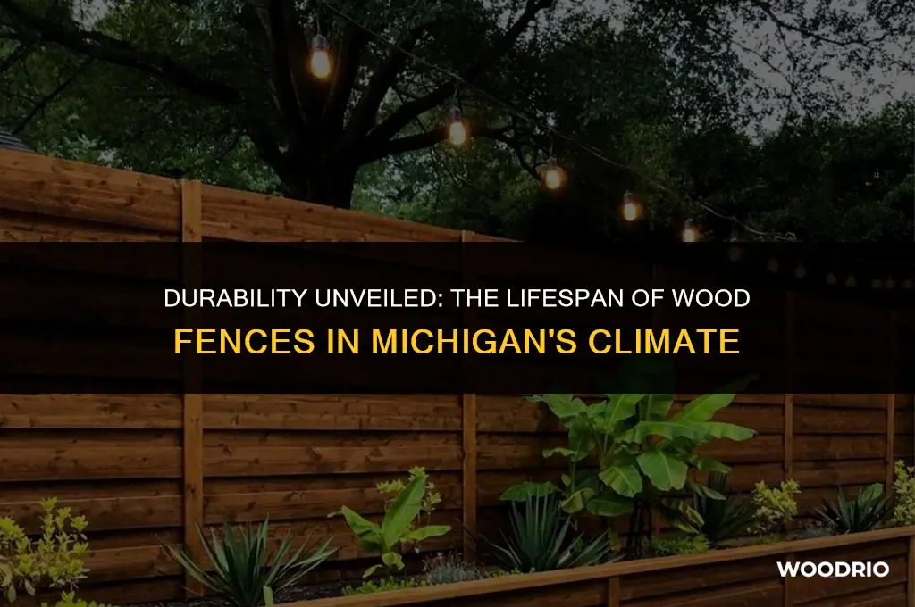 how long will a wood fence last in michigan