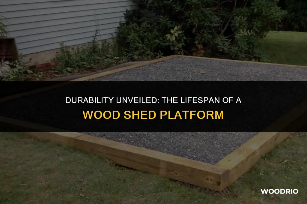 how long will a wood platform last for a shed