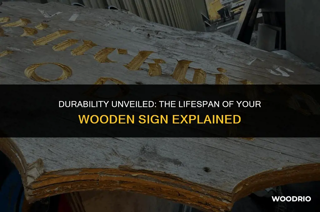 how long will a wood sign last