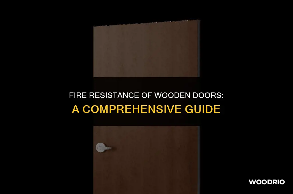 how long will a wooden door withstand fire