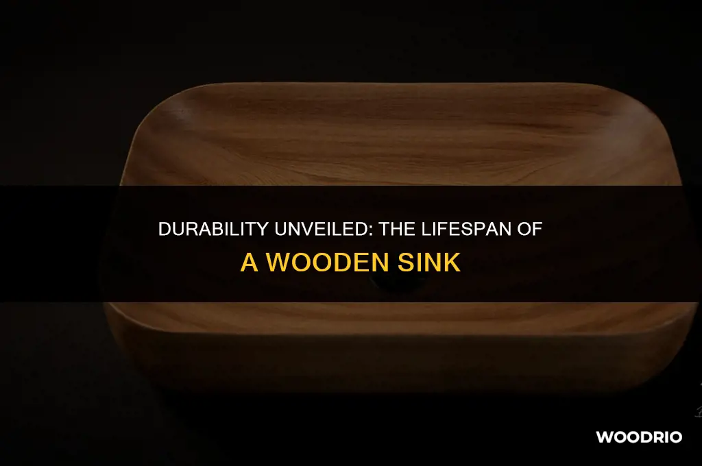 how long will a wooden sink last