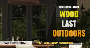 Durability Unveiled: Acacia Wood's Lifespan in Outdoor Settings