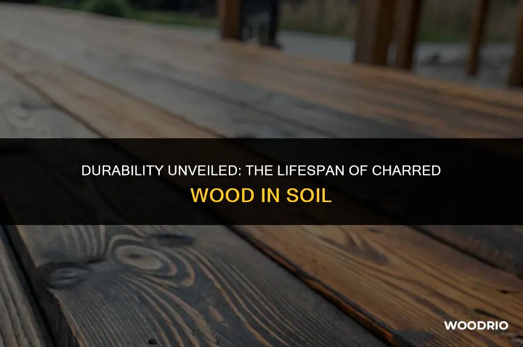 how long will charred wood last in the ground