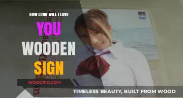 Timeless Affection: The Enduring Charm of 'How Long Will I Love You' Wooden Signs