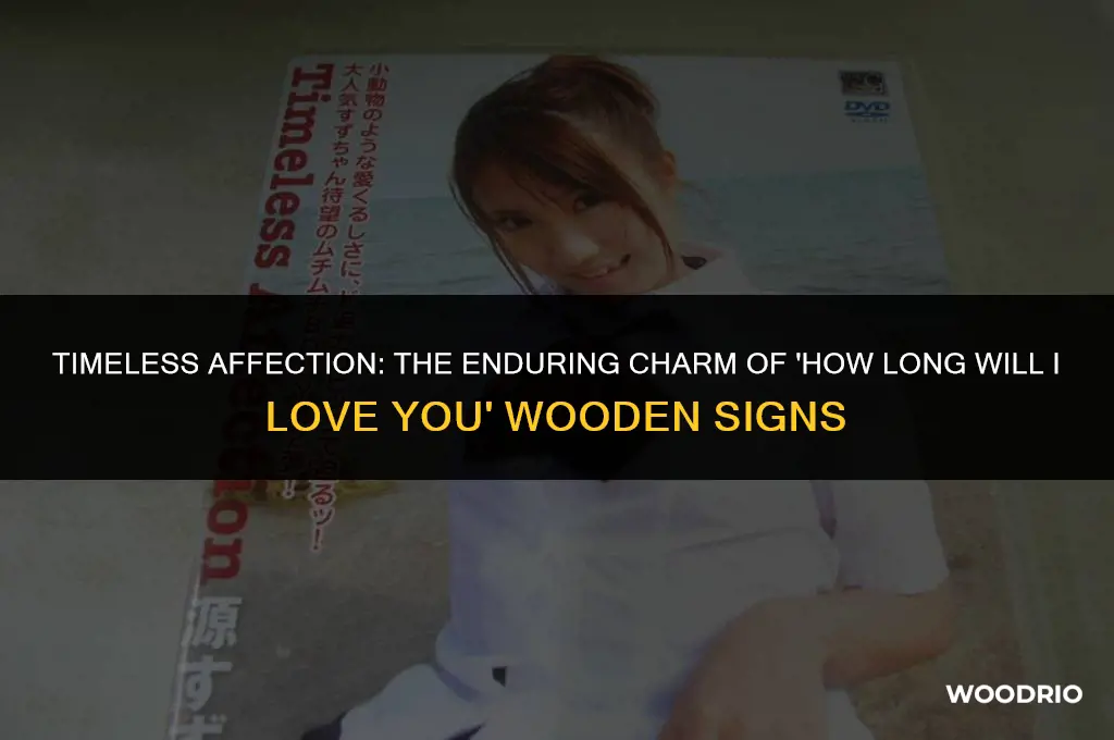 how long will i love you wooden sign