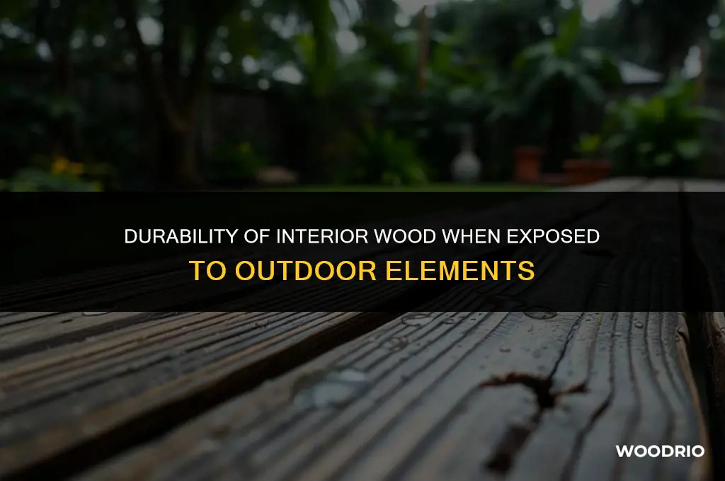 how long will interior wood last outside