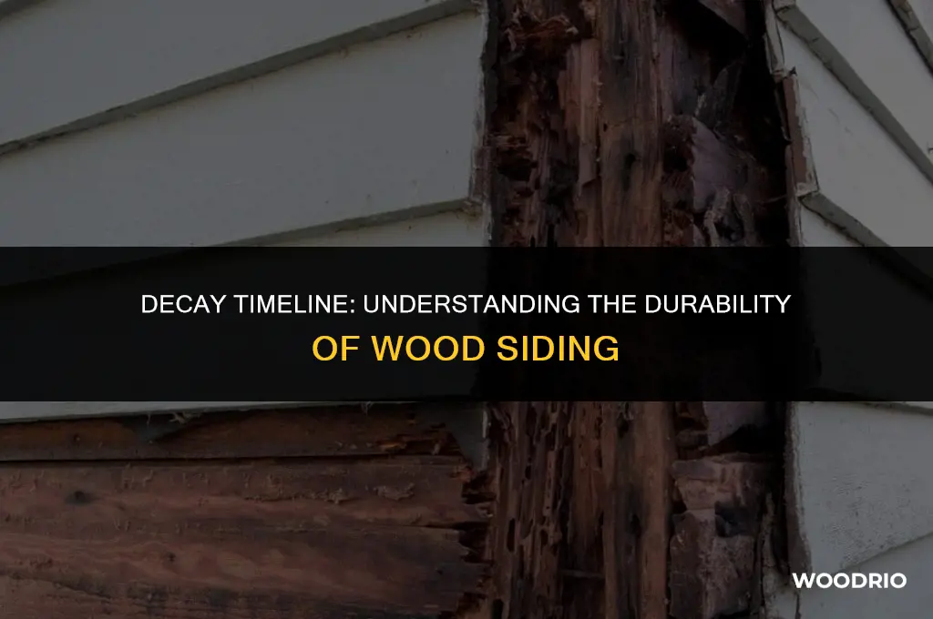 how long will it take for wood siding to rot