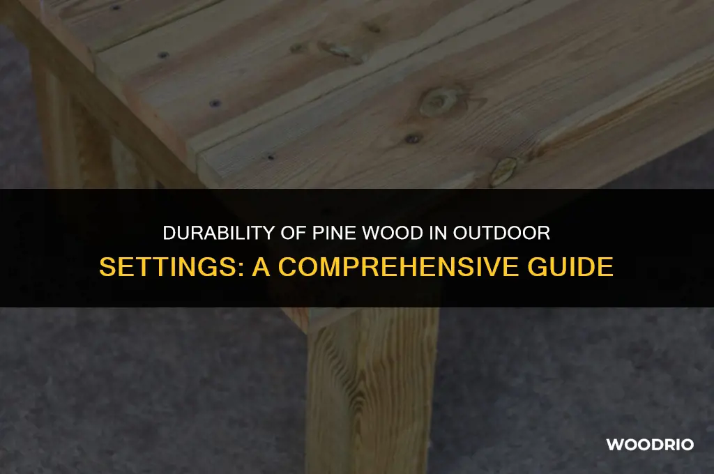 how long will pine wood last outside