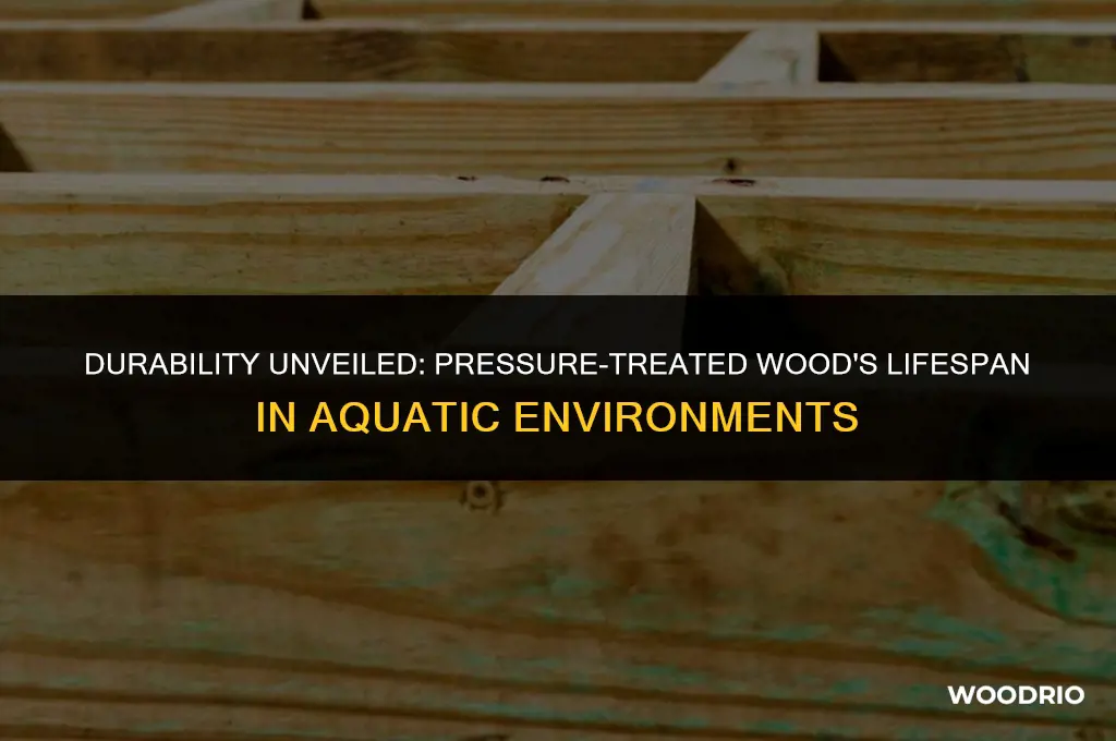 how long will pressure treated wood last in water