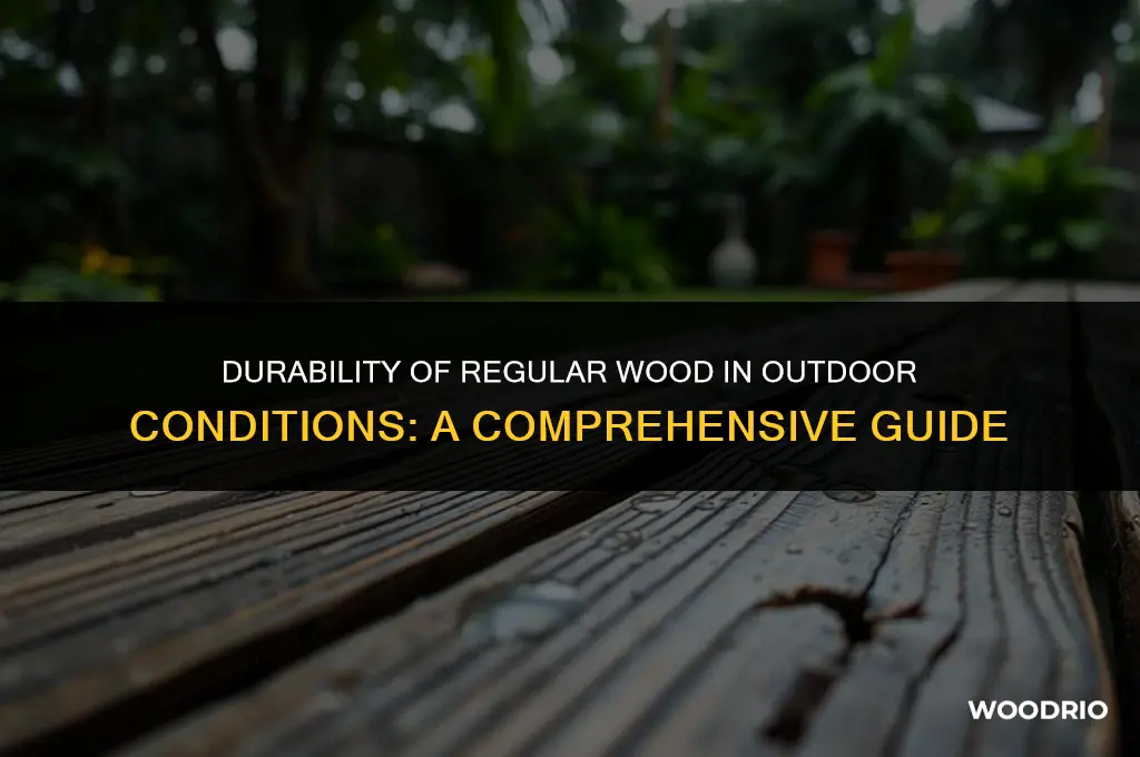 how long will regular wood last outside