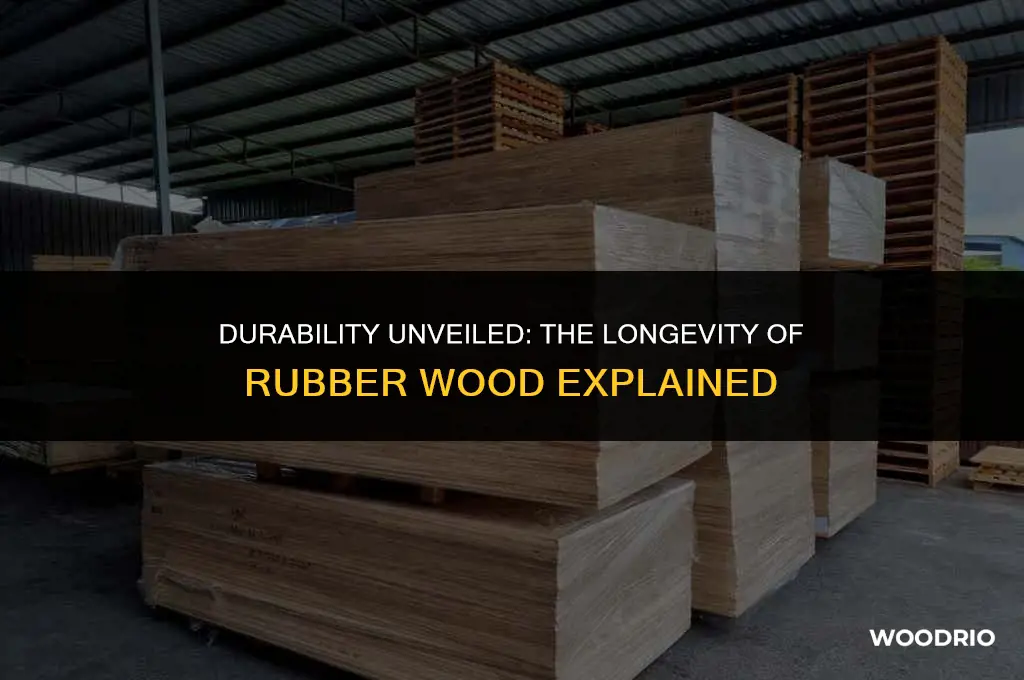how long will rubber wood last
