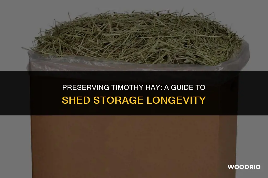 how long will timothy hay last in a wooden shed