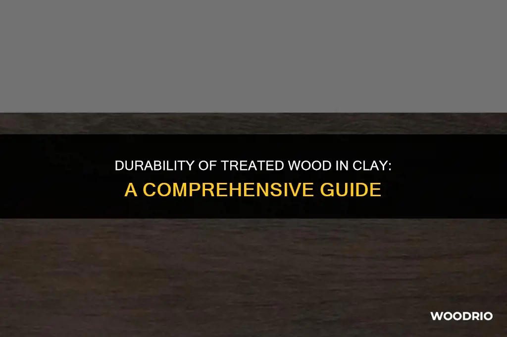how long will treated wood last in clay