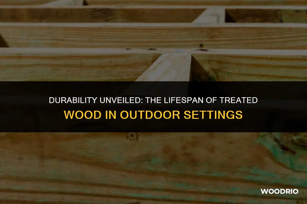 how long will treated wood last outside