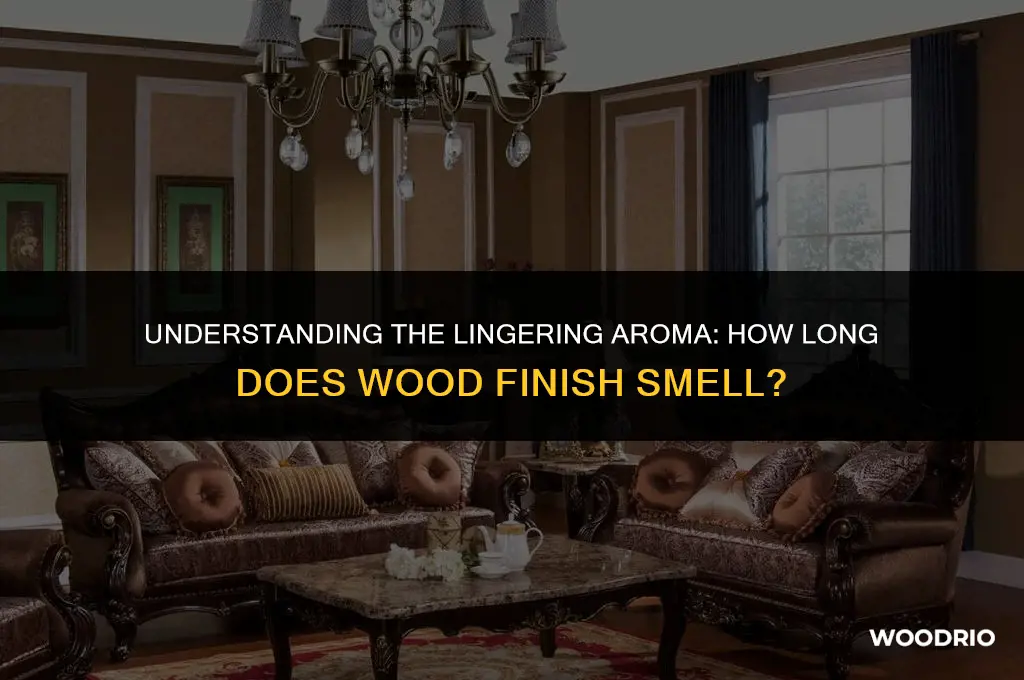 how long will wood finish smell