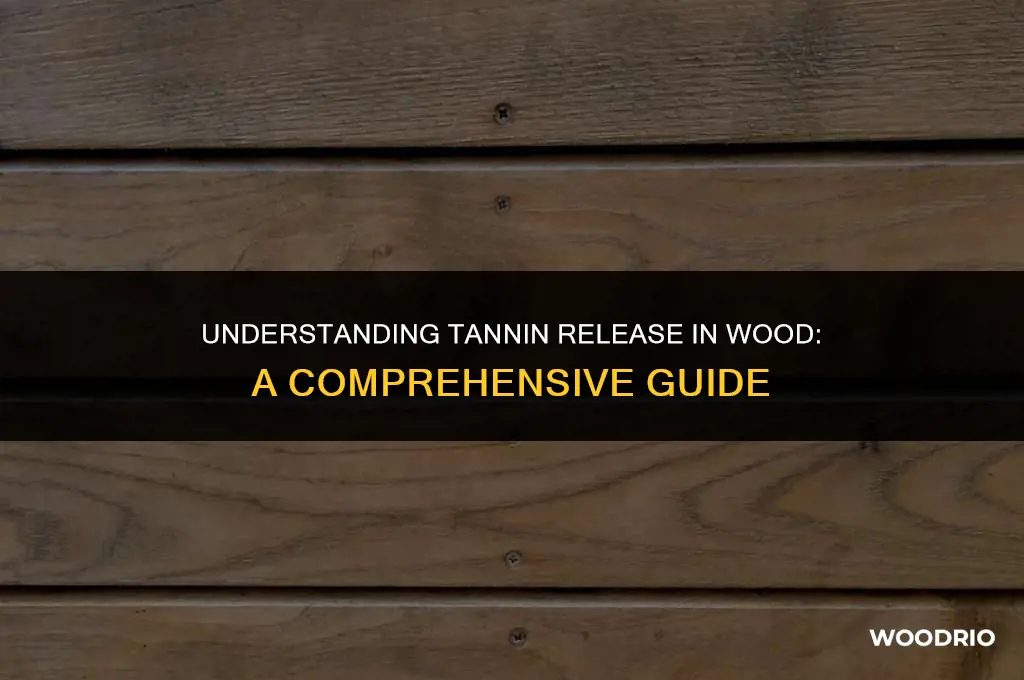 how long will wood release tannins