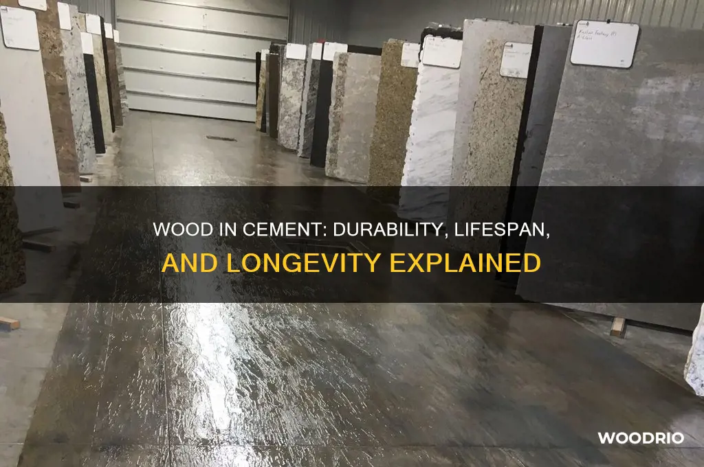 how long wood in cement last