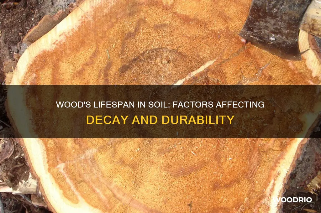 how long wood lasts in dirt