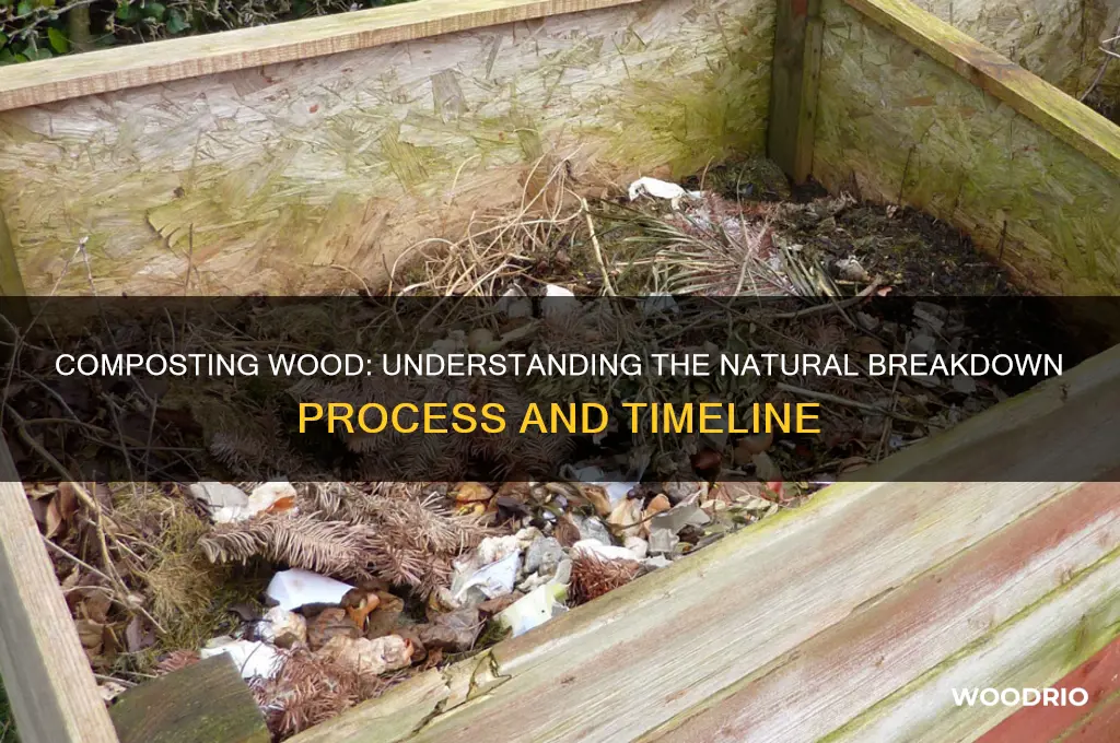 how long wood takes to compost