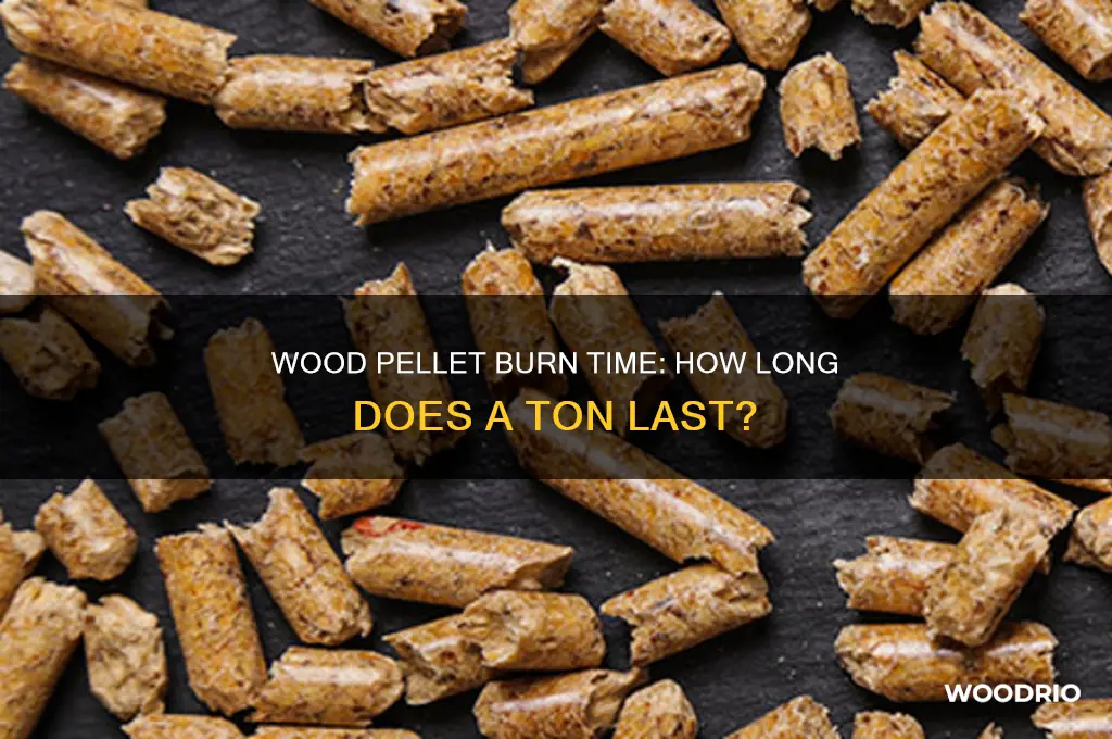 how long would a ton of wood pellets last