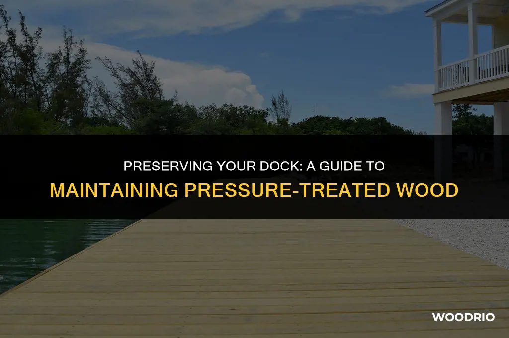 how maintain pressure treated wood dock