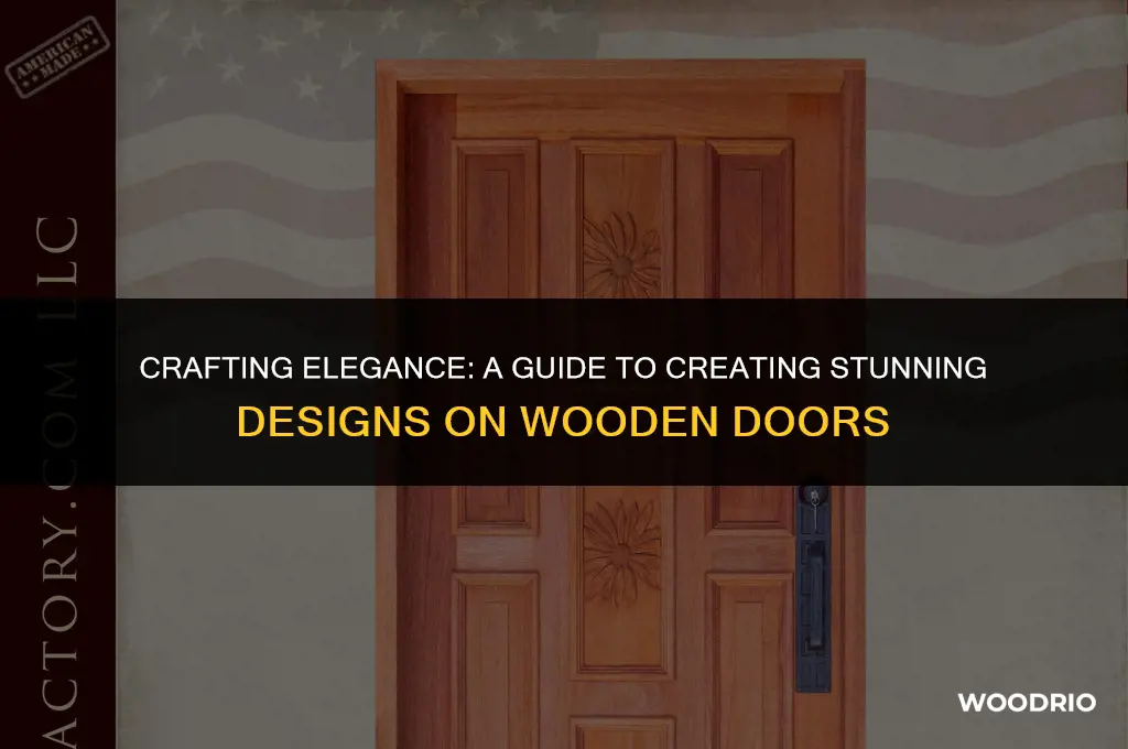 how make designs on wooden doors
