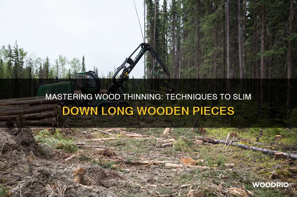how make long pieces of wood thinner